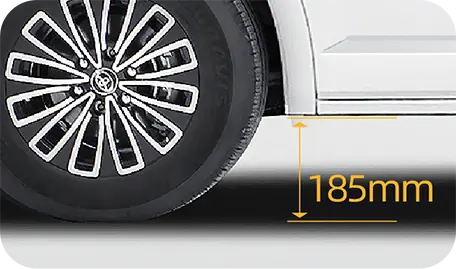 Ultra-high Ground Clearance Ready for All-terrain